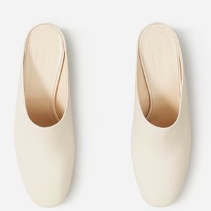 Everlane day heel mule in bone